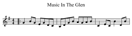 Music In The Glen - staff notation