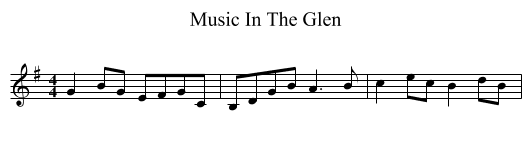 Music In The Glen - staff notation