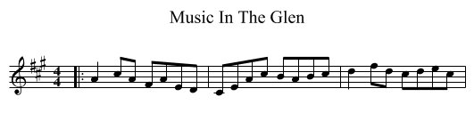 Music In The Glen - staff notation