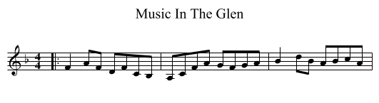 Music In The Glen - staff notation