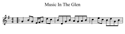 Music In The Glen - staff notation