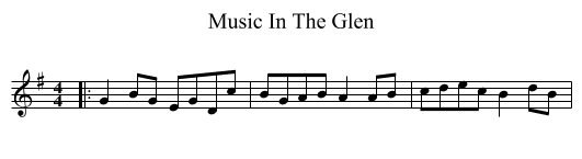 Music In The Glen - staff notation