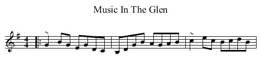 Music In The Glen - staff notation