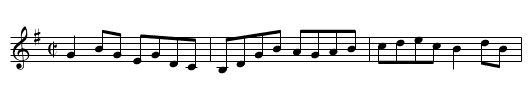 Music in the Glen - staff notation