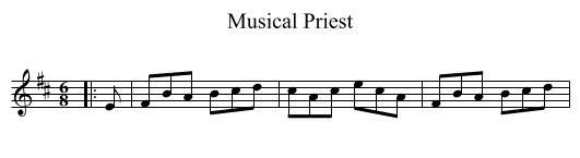 Musical Priest - staff notation