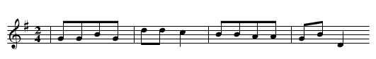 MUSKATELLER TRINK ICH GERN - staff notation