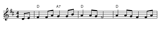 Mu&szlig; i denn - staff notation