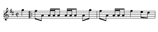 Musselborough, or - staff notation