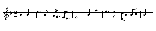 Mustalainen - staff notation