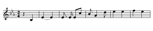 Mustang Gray - staff notation
