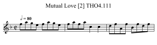 Mutual Love [2] THO4.111 - staff notation