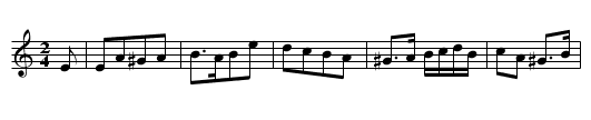 Mwynen Mon - staff notation