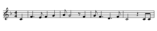 My Ain Folk - staff notation