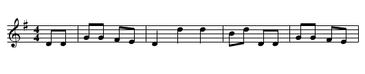 My Boy Billy - staff notation