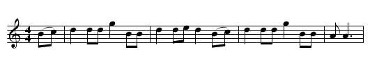 My boy Billy - staff notation