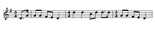 My Boy Billy - staff notation