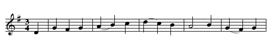 My Dancing Day - staff notation