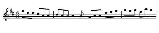 My Darling Asleep - staff notation
