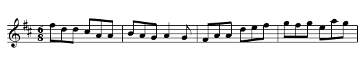 My Darling Asleep - staff notation