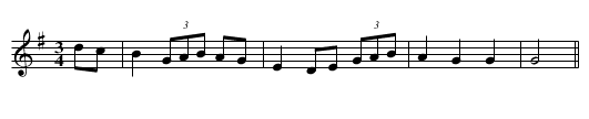 My Darling Don't Leave Me - staff notation