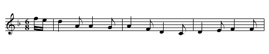 My Darling Peggy White - staff notation