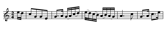 My Dearie an thou die - staff notation
