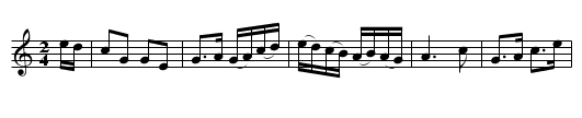 My Dearie an thou die. - staff notation