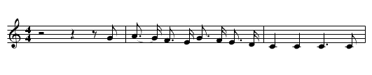 My Good Old Man - staff notation