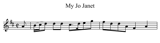 My Jo Janet - staff notation