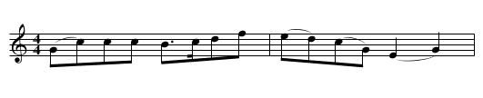 My Jo Janet - staff notation
