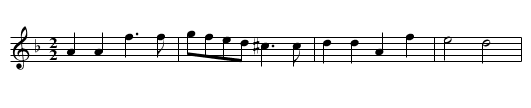My Lady Cullen - staff notation