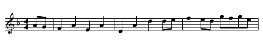 My Lady Foster's Delight - staff notation