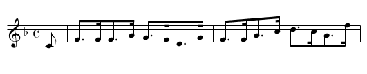 MY LADY'S GOWN HAS GAIRS UPON'T. - staff notation