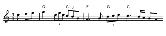 My Lagan Love - staff notation