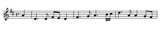 My Last Farewell to Stirling - staff notation