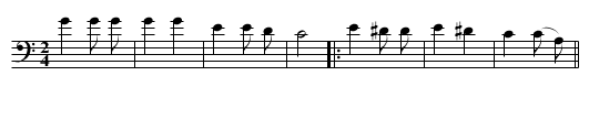 My Life Is Such - staff notation