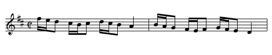 My Lord's Delight - staff notation