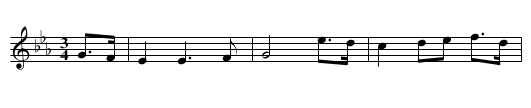 My love he is tall although he is young - staff notation