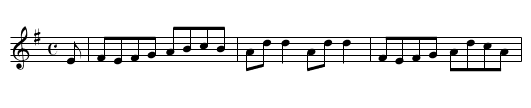 My Love is in America - staff notation