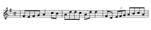 My Love is in America - staff notation