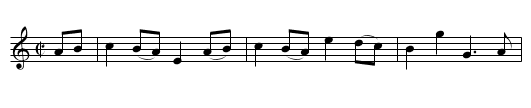 My love is lost to me - staff notation