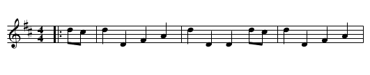 My Love She's But A Lassie Yet - staff notation