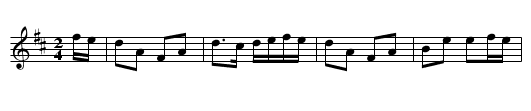 My Love She's But a Lassie Yet - staff notation