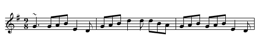 My Love with the Yellow Locks - staff notation
