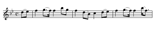 MY MARY, DEAR DEPARTED SHADE - staff notation