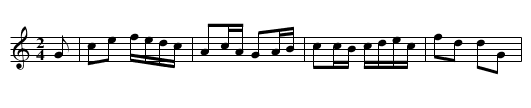 My Mary's O'er the Deep Blue Sea - staff notation