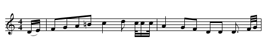 My mind it is uneasy - staff notation