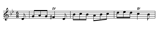 My Mither's av glowran o'er me - staff notation