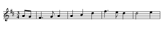 My Nannie's Awa' - staff notation