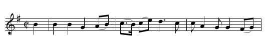 My Old Kentucky Home - staff notation
